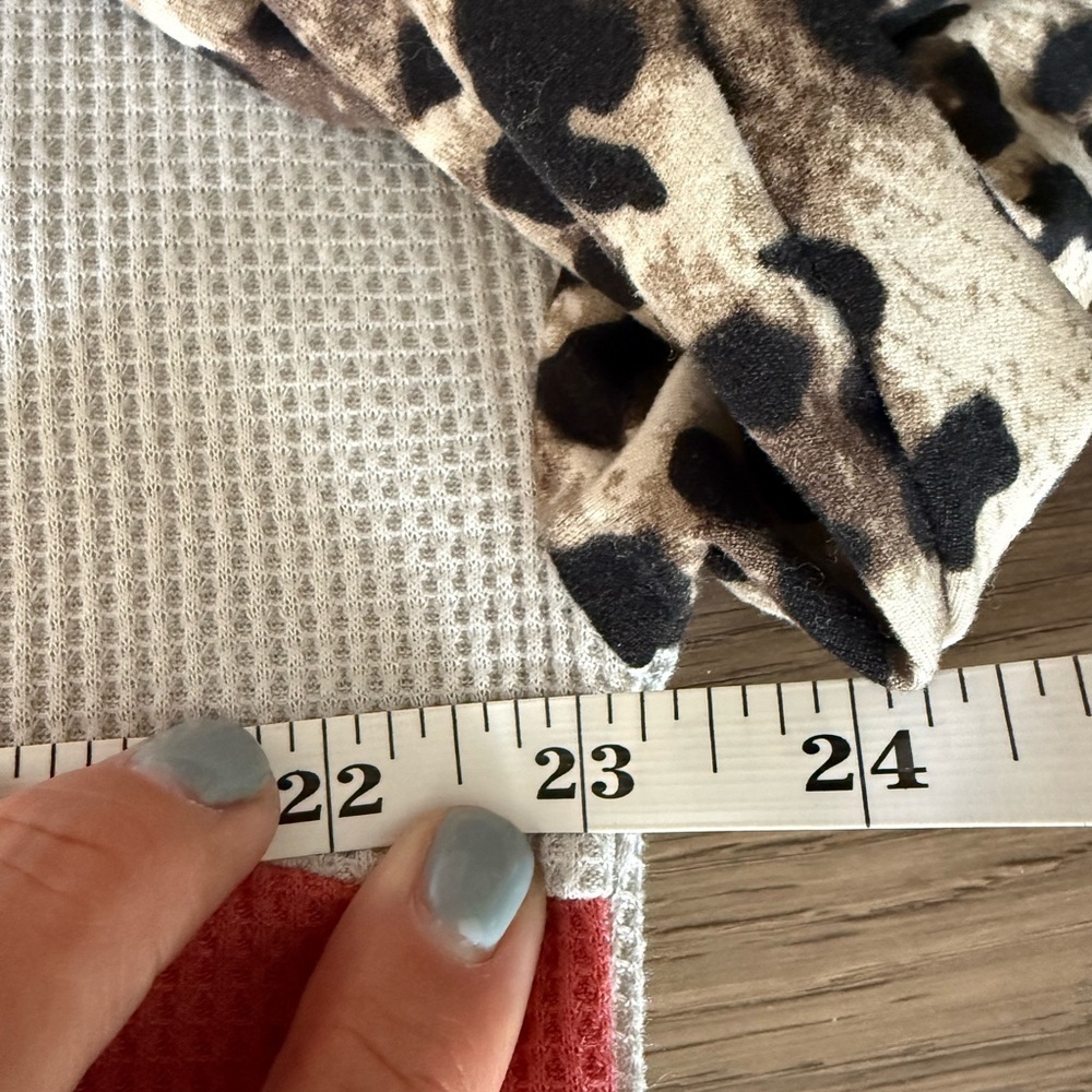 Unbranded boutique waffle color block long sleeve • Women’s XL - Picture 4 of 5